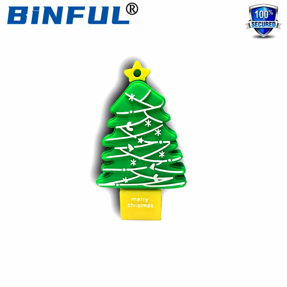 Оригинальный usb флеш накопитель BINFUL в виде рождественской елки мультяшный 8 ГБ 16 32