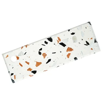 

1pc Terrazzo Food Service Plate Terrazzo Practical Chopping Board Food Service Tray for Coffee Shop