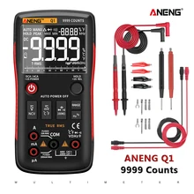 ANENG Q1 multimeter multimetre digital professionel multimeter Trms Multimètre Numérique Bouton 9999 rm409b testeurs automobile électrique comprobador dmm transistor testeur capacitor tester
