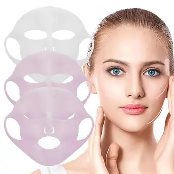 

Reuse Silicone Mask Cover Face Mask Cover Prevent Mask Evaporation Speed Up Better Absorption Moisturizing Beauty Tool
