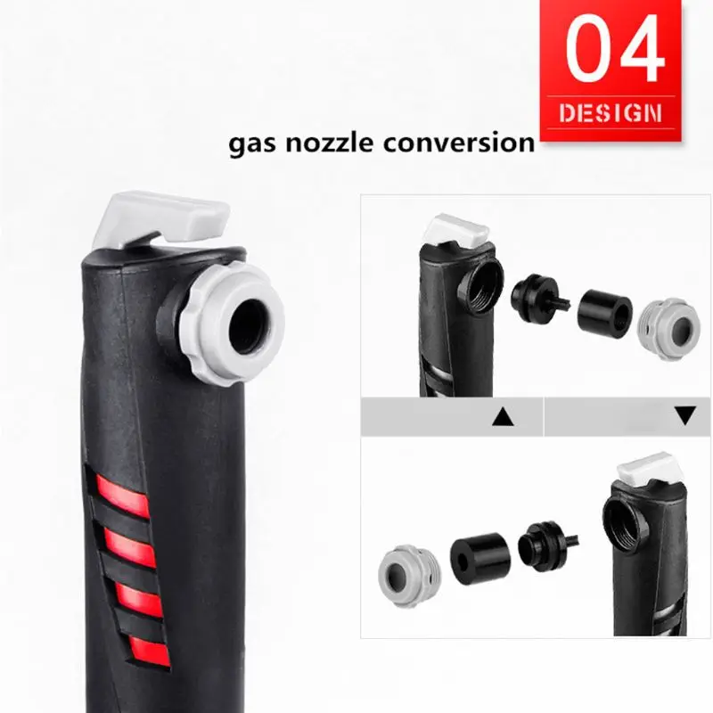 

Mountain Road Bike Mini Pump Bicycle Inflator Pump Presta/Schrader Valve Needle Nozzle Accessories