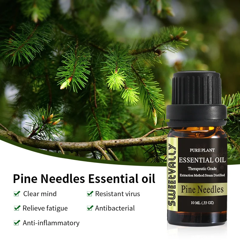 

10ml Natural Pure Pine Needles Essential Oil Relax Fragrance Oil Relieve Stress Aromatherapy Diffusers Essential Oils