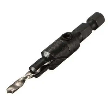 

4pcs Metal Wood PVC Aluminum Drill Bit Countersinking Hex Shank Wrench Screw HSS