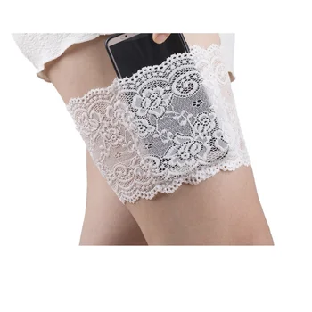 

24pcs Lace Leg Warmer Slimmer Band Women High Elastic Silica Gel Anti-friction Protection Thigh Bands Leg Warmers Women Warmers