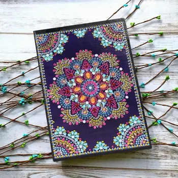 

DIY Mandala Special Shaped Diamond Painting 50 Pages A5 Sketchbook Notepad