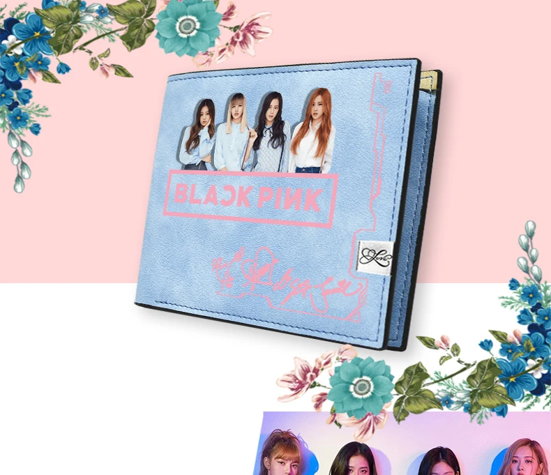 Корейский женский длинный кошелек для монет Kpop Blackpink Lisa Kawaii ID держатель для карт из искусственной кожи женский кошелек большие деньги телефон сумки Carteira