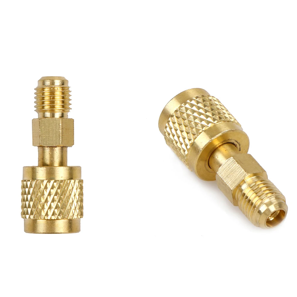 New R410 Brass Adapter 1/4" Male to 5/16" Female Charging Hose Pump High Quality | Инструменты