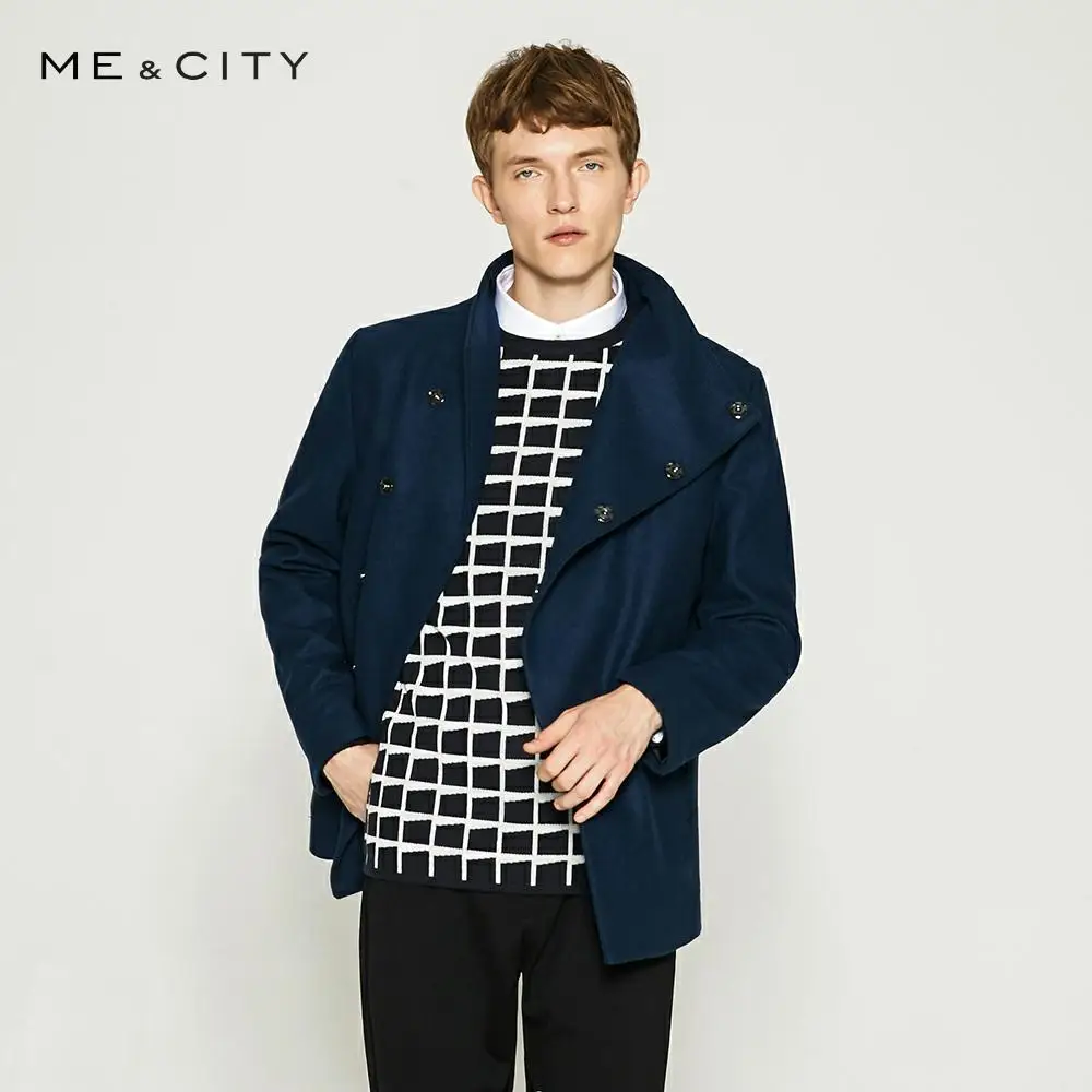 Me&City Winter Woolen Jacket Men's High-quality Wool Coat Casual Slim Vintage Business Short paragraph woolen coat Me&City Winter Woolen Jacket Men's High-quality Wool Coat Casual Slim Vintage Business Short paragraph woolen coat