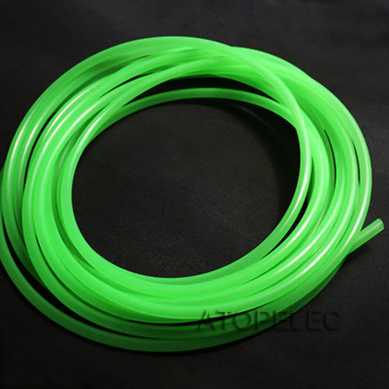 Emerald 5*7 Гибкий Мягкий пищевой силиконовый шланг трубы ID_5mm OD_7mm черный/красный/оранжевый/желтый/зеленый/синий/фиолетовый/белый/прозрачный/розовый - Цвет: Emerald