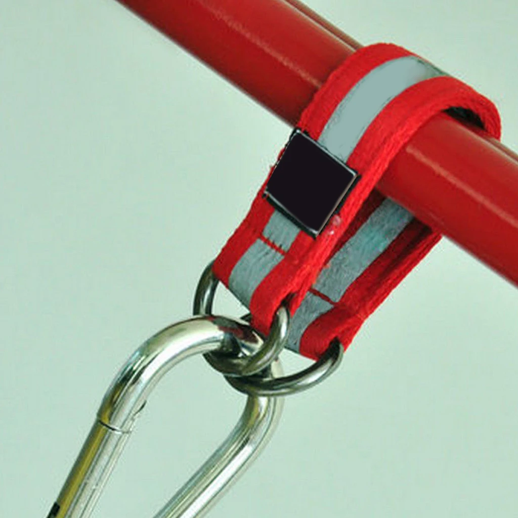 2PCs Nylon Hammock Hanging Strap Durable Outdoor Rope Accessory Hammock Strong Tree Belt 65cm for Camping Backpacking