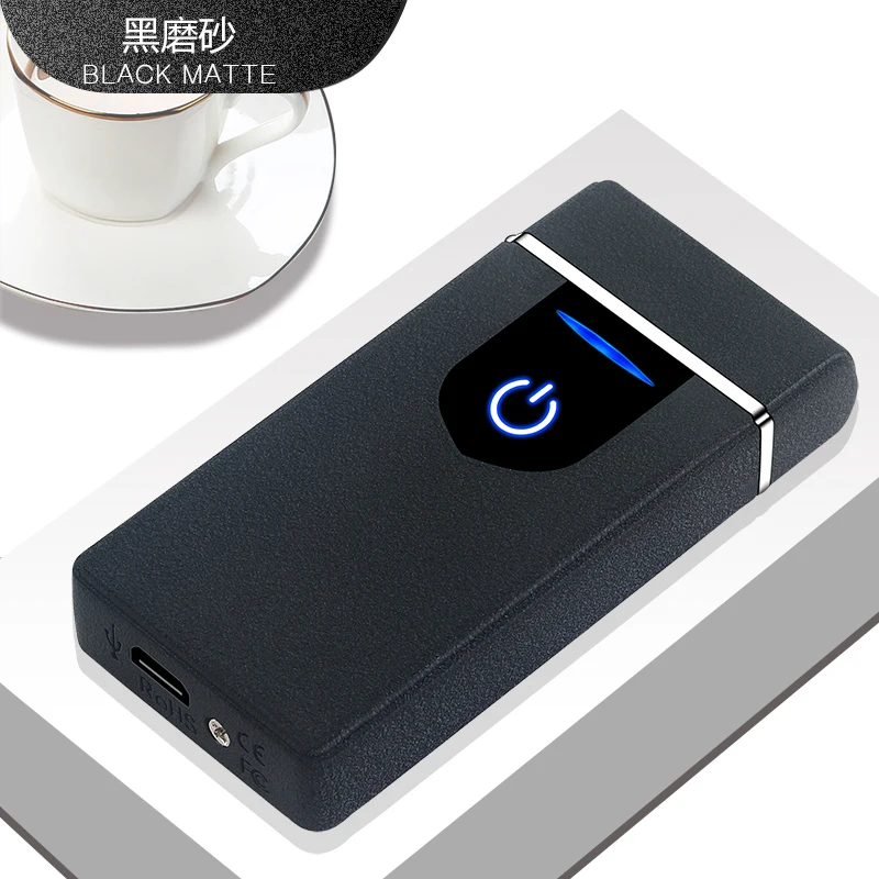 6 USB перезаряжаемая плазменная Зажигалка двойная дуга Электронная Зажигалка Ветрозащитная беспламенная Зажигалка для сигарет - Цвет: 6