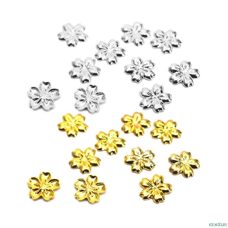 

100Pcs Cherry Flower Frame For Jewelry UV Resin Charm Filling Bezel Setting Cabochon Fillers