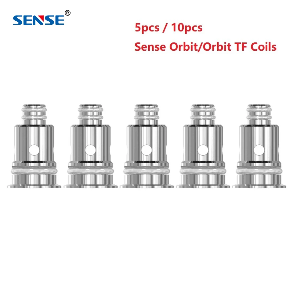 

5pcs/pack Original Sense Orbit Coil / Orbit TF Replacement Coil 0.6ohm Mesh Coil 1.1ohm Kanthal Coil for MTL Vape