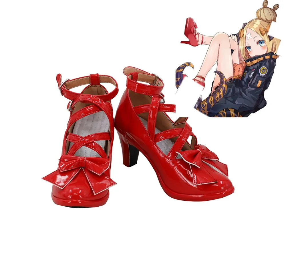 

FGO Fate Grand Order 3rd Anniversary Abigail Williams Cosplay Shoes High Heel Red Boots Custom Made Any Size