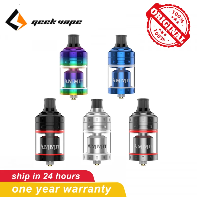 

Original Geekvape Ammit MTL RTA vape Tank 4ml 510 thread electronic cigarette Atomizer Vs Zeus Dual RTA MTL RTA vape Tank