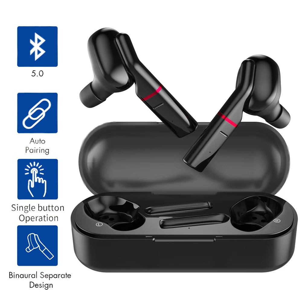 FDBRO, новинка, TWS, Bluetooth гарнитура, беспроводные Bluetooth наушники, 5,0, частный режим, стерео, бас, для спорта, отдыха, подарок, беспроводные наушники