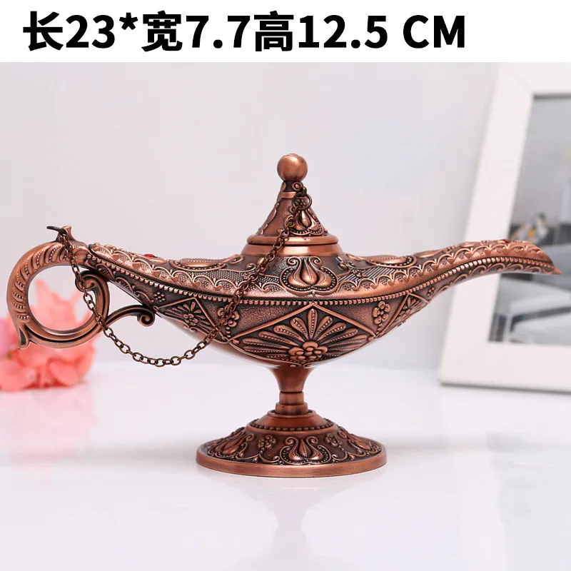 European Creative Aladdin Lamp Sesame Classical Crafts Decoration Creative Ornaments Props Wishing LampOil High Grade of Temple