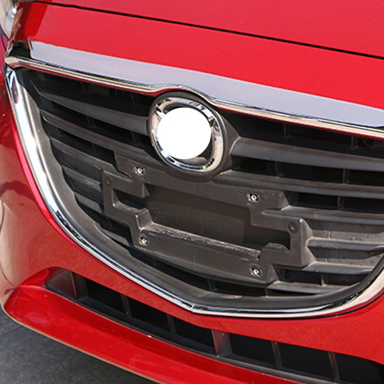 Для Mazda 3 Axela- ABS Хромированная передняя решетка головки двигателя крышка капота автомобиля молдинг крышка отделка авто аксессуары