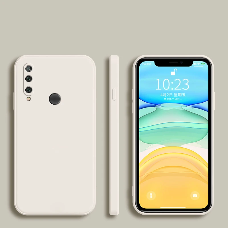 Stylish Silicone Square Frame Phone Case - Full Protection Soft Cover