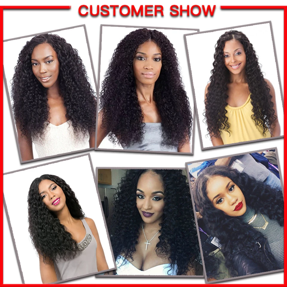 Sophie's Peruvian Hair Bundles Kinky Curly Hair Bundles Non-Remy Human Hair Bundles With Closure Double Weft Hair Extension