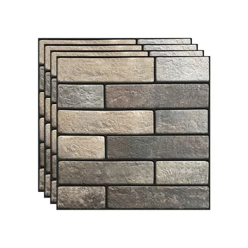

30*30cmDIY 3D Self PVC Waterproof Modern Adhesive Brick Wallpaper for Kids Room Living Room Wall Paper Bathroom Home Decoration