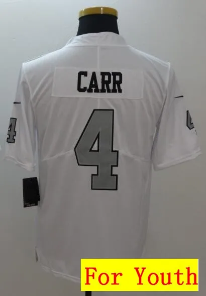 As photo Все сшитые мужские wo Мужские Молодежные Дети Окленд Дерек Карр 4 Amari Cooper 89 Джерси - Цвет: As photo