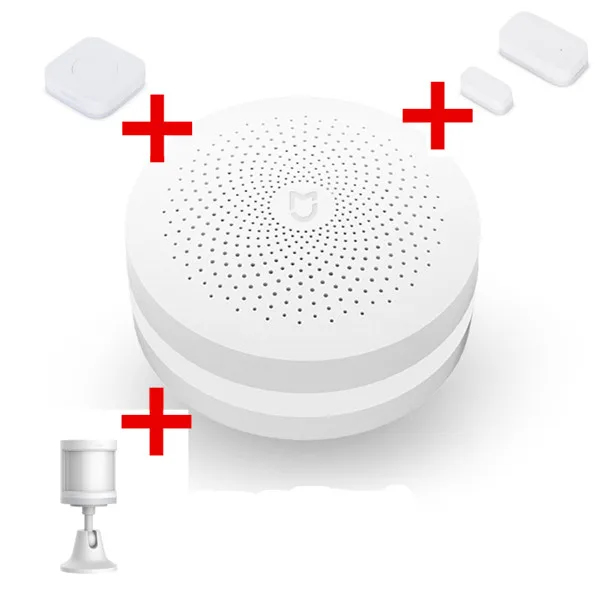 Aqara home set 1 Xiaomi Aqara комплект для умного дома Mijia шлюз концентратор Датчик человеческого тела беспроводной переключатель Температура Влажность утечка воды сигнализация набор - Цвет: Aqara home set 1
