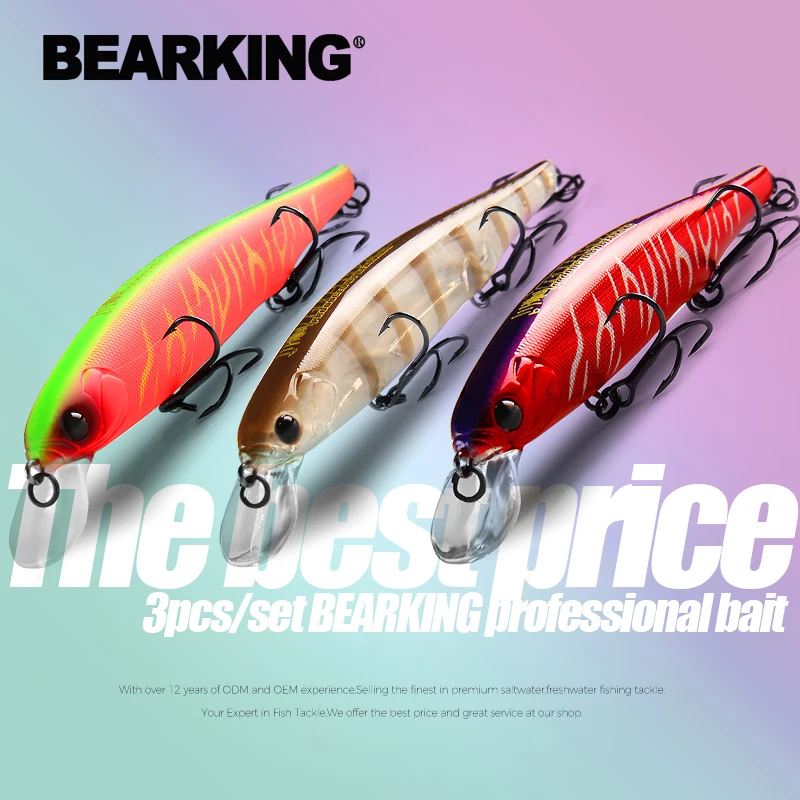 Рыболовные снасти BEARKING 3 шт./компл. 11 см 15 г 1 5 м | Спорт и развлечения