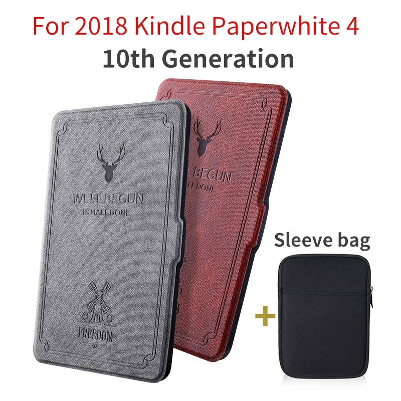 Чехол для Amazon Kindle Paperwhite 4 силиконовый чехол с рисунком оленя 10 поколения тонкий