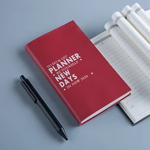 Планировщик Органайзер еженедельник ежемесячный А6 расписание годовой дневник еженедельник ежемесячный ежедневник бумага для органайзера блокнот А6 повесток дня