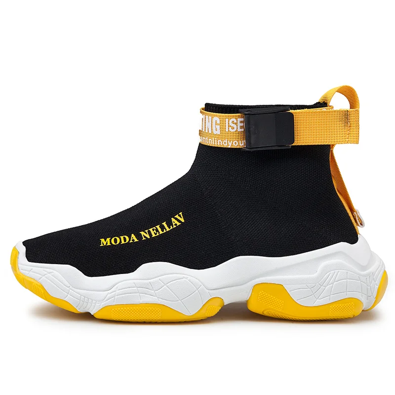 black yellow Высокие сетчатые баскетбольные кроссовки Jordan, дышащие Нескользящие кроссовки, мужские стильные противоударные кроссовки Jordan, уличные теннисные кроссовки - Цвет: black yellow