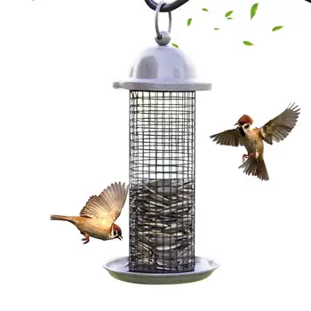 

Bird Feeder Balcony Automatic Bird Food Dispenser Hanging Wild Bird Feeder With Hanging Ring For Indoor Outdoor Pet Supplies