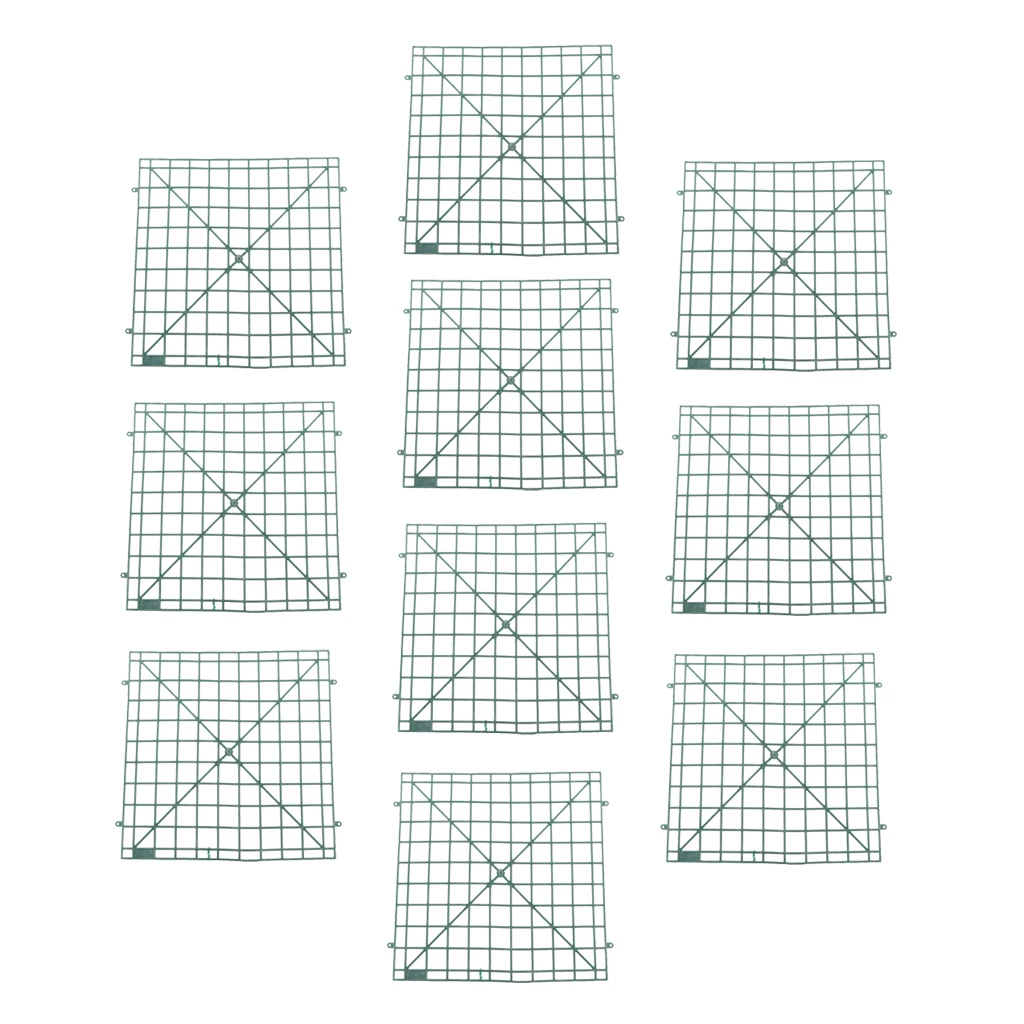 10x Wall Hanging Plastic Panels Mat Holder for Flower Grass Turf 22cm/8.66''