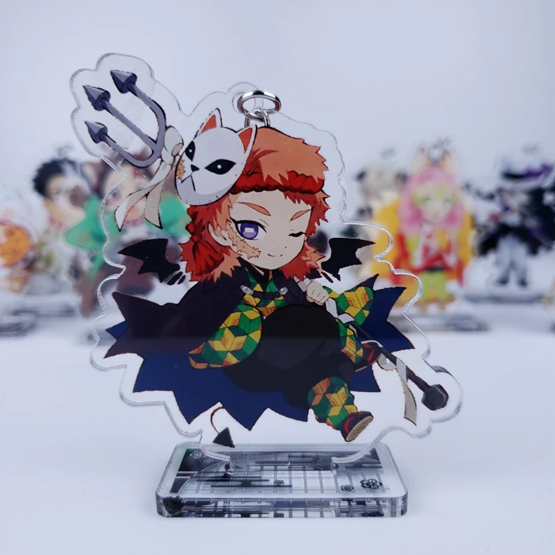 16 Demon Slayer: Kimetsu no Yaiba Nezuko Tsuyuri Kanawo Rengoku Kyoujurou Косплей акриловая настольная подставка фигурка подвеска брелок игрушка - Цвет: 16
