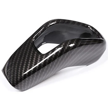 

Car Gear Shift Knob Head Cover Sticker for Land Rover Range Rover Evoque Carbon Fiber Style