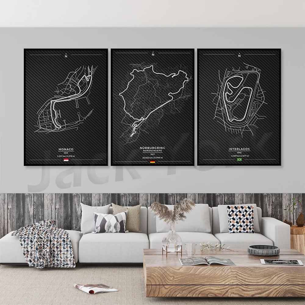 Monaco Gp-Mappa Pista Da Corsa | Ürburgring Nordshleife-Mappa Pista Da Corsa, Interils-Mappa Pista Da Corsa