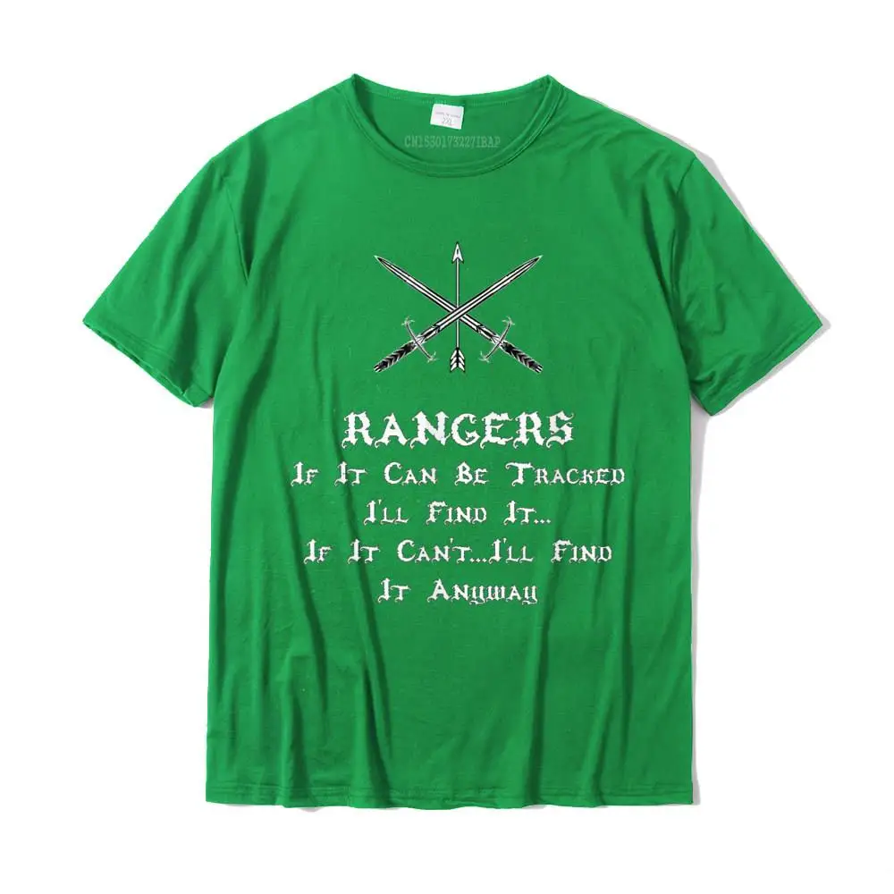 Fitness Tight Summer Short Sleeve T Shirt April FOOL DAY Crew Neck 100% Cotton Fabric Men's Tshirts Summer Tops Tees Dominant RPG T-Shirt Ranger d20 Gamer Funny Roleplaying Gift__MZ16242 green