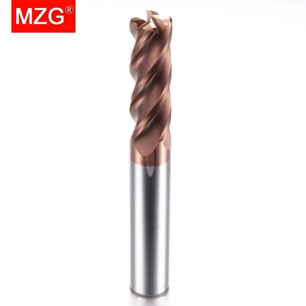MZG удлиняющаяся Концевая фреза 75L HRC60 4 Флейта 1 мм Спиральные инструменты из