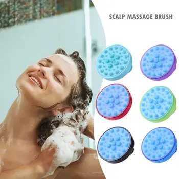 

Handheld Silicone Shampoo Scalp Massage Washing Comb Relaxing Acupressure Massage Body Wide Tooth Spa Massage Brush
