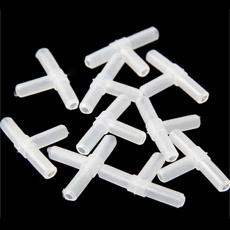 

20PCS Plastic Aquarium Air Tee Joints T 3 Ways Joints T-junction Fish Tank Air Pump Line Tubing Pipeline Connectors Dia.3/16 "