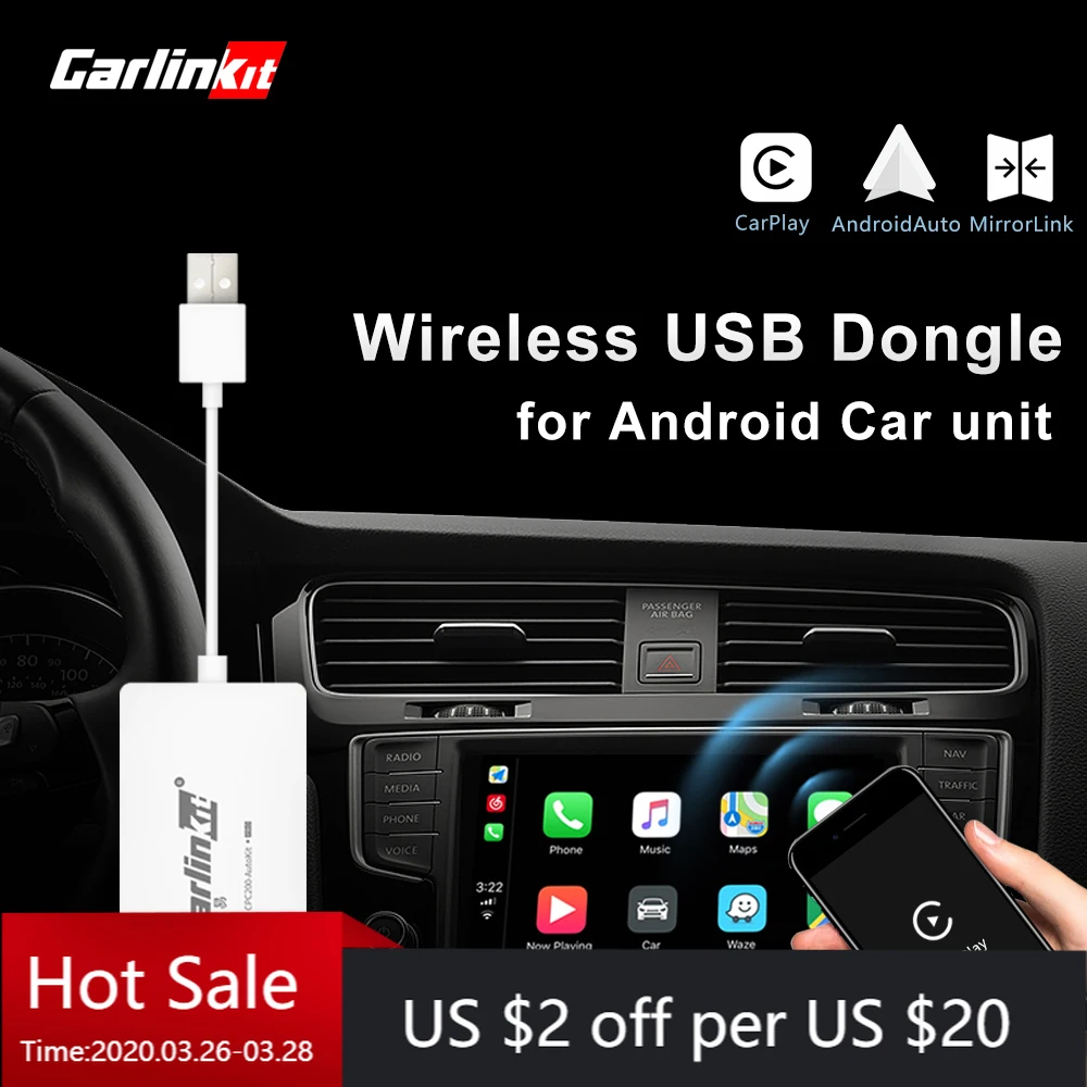 Carlinkit беспроводной Carplay смарт ключ Apple CarPlay донгл для Android навигационный плеер USB