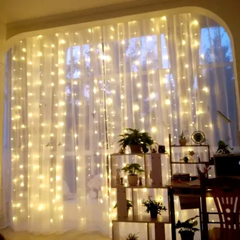 

New Year 3m X 3m 300 LED Curtain Lights Ornaments Decoration Christmas Decorations for Home Natal Decoracion Navidad Xmas