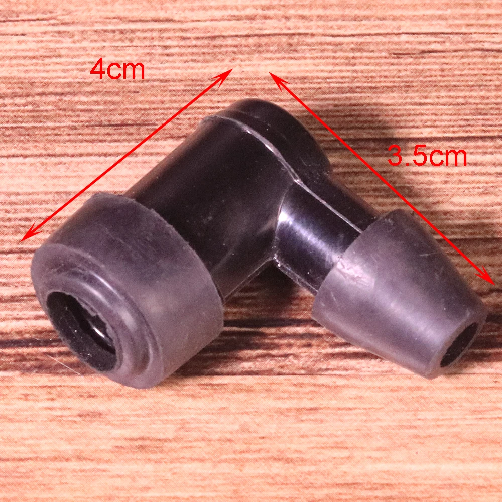 3X Motorcycles 90 Degree Non Resistor Spark Plug Cap Black Cover Fit for 152 154 gasoline engine motorcycle dirt bike ATV Quads (1)