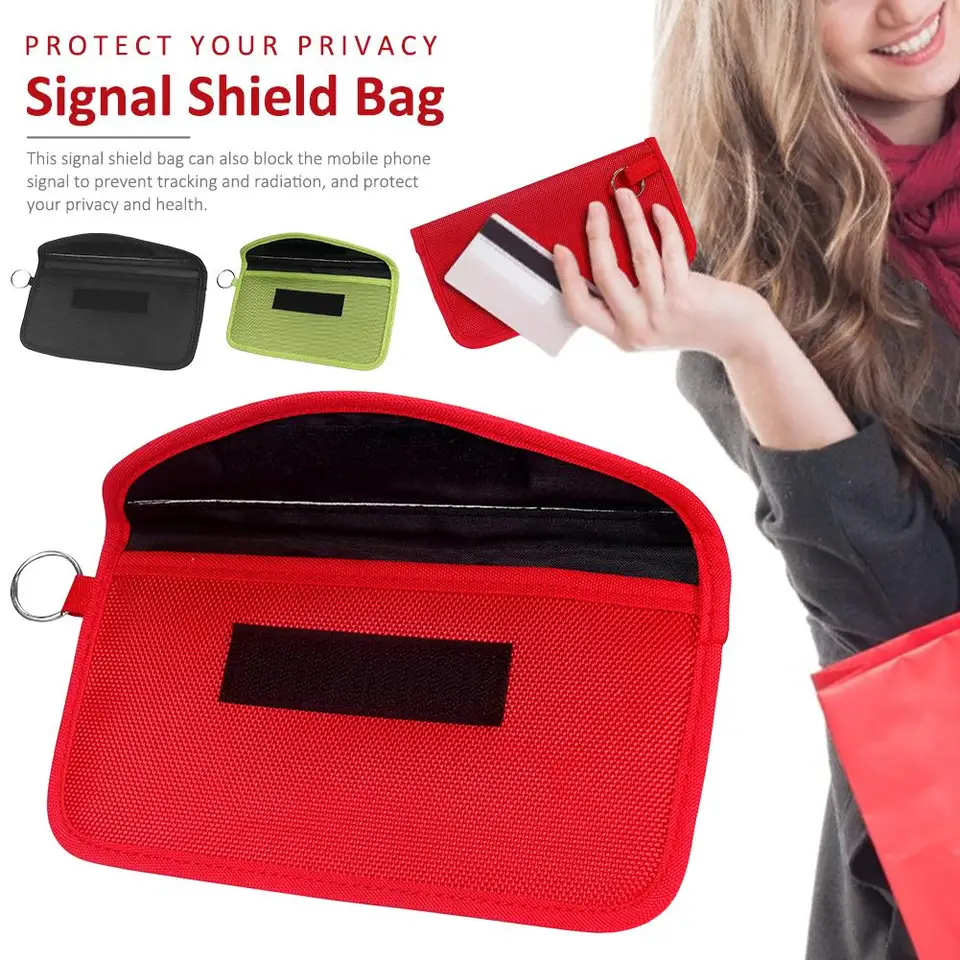 Custodia Portafoglio Anti-RFID E Anti-segnale – 2 Pezzi – Protegge Chiavi Auto E Carte Da Clonazione