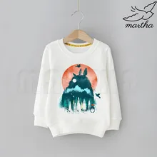 Miyazaki – sweat shirt à capuche pour enfants, mignon et imprimé, dessin animé japonais, Hayao, Kawaii, Totoro