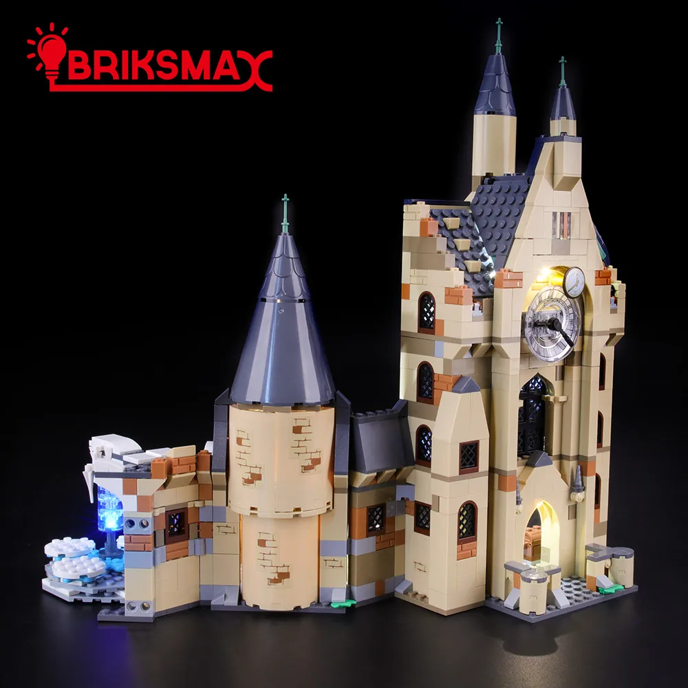BriksMax Led Light Up Kit For Hogwarts Clock Tower Bricks Model Light Set Compatible With 75948(NOT Include Model