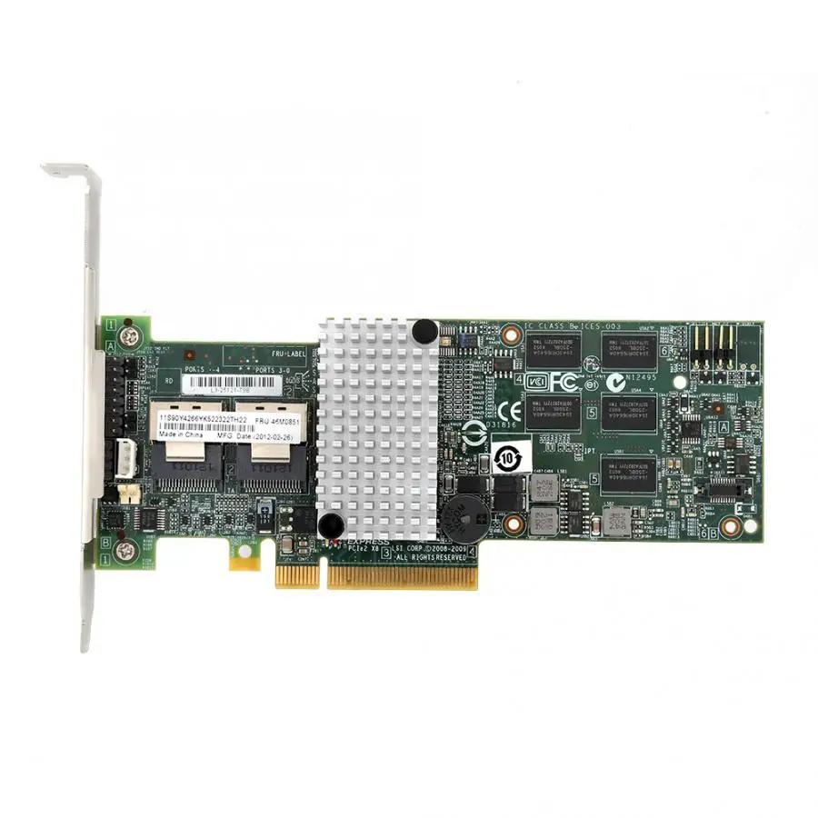 Плата IBM M5015 контроллер Megaraid 9260 8i SATA / SAS RAID 6G PCIe x8 для серверного массива LSI