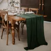 Modern Decoration Table Muslin Table Runners Country Wedding Decoration Cheesecloth Gauze Table Runner 60x400cm