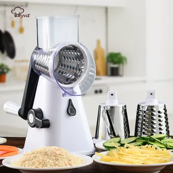 

Vegetable Cutter 3 Dicing Blades Mandoline Slicer Fruit Peeler Potato Cheese Grater Chopper Kitchen Accessories Vegetable Slicer