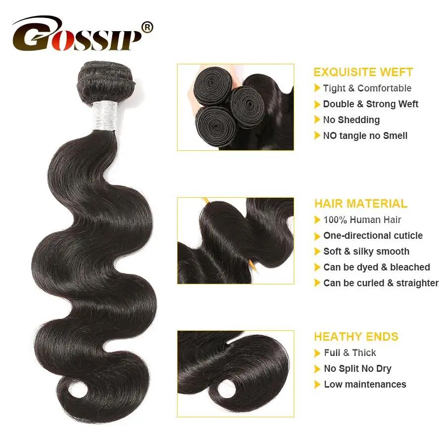 Brazilian Hair Weave Bundles 8 to 28 30 Inch Body Wave Remy Human Hair Weave Gossip 1 Bundle Deals Hair Extension #2 #4 In Stock Brazilian Hair Weave Bundles 8 to 28 30 Inch Body Wave Remy Human Hair Weave Gossip 1 Bundle Deals Hair Extension #2 #4 In Stock